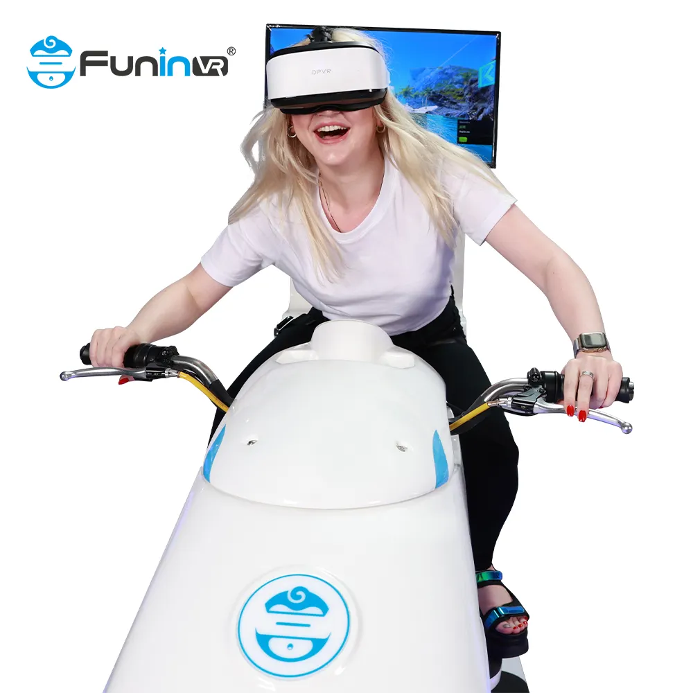 Funin VR-simulador de conducción de coche, simulador de motocicleta de parque temático de realidad Virtual, precio