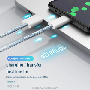 Eco-Friendly 60W Fast Data Charging <strong>USB</strong>-C to <strong>USB</strong>-C Cable Soft Silicone Nylon Jacket Compatible iPhone 15 <strong>Serial</strong> Mobile Phones - Product Image 5