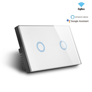 カスタマイズされたロゴブランド1/2/3/4ギャングTuyaスマートスイッチWiFiタッチライトリモコン調光器スマートスイッチ2バイヤー - Product Image 3