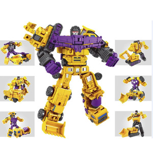 <span class=keywords><strong>6</strong></span> in1ミニサイズエンジニアリングハイブリッドロボットプラスチックコンビネーショントランスフォームロボットセット男の子ギフト用 - Product Image 5