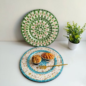 Cảm giác tiên tiến vỏ Inlay cách nhiệt khay tấm Mat ánh sáng hiện đại sang trọng Phương Tây thực phẩm hộ gia đình Coaster placemat cho bảng - Product Image 3