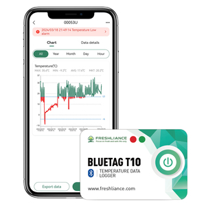 BlueTag T10 Bluetooth <strong>Temperature</strong> <strong>Sensor</strong> Recorder Wireless <strong>Temperature</strong> <strong>Monitoring</strong> <strong>Systems</strong> - Product Image 1
