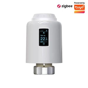 Ultra-bassa potenza Smart OLED Display termostatico valvola radiatore Zigbee Tuya programmazione settimanale wireless - Product Image 6