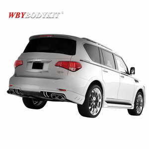 Infiniti Infiniti güçlendirme için yükseltme ROWEN tarzı tampon ön difüzör yan küme ön ve arka spoiler vücut kiti body - Product Image 6