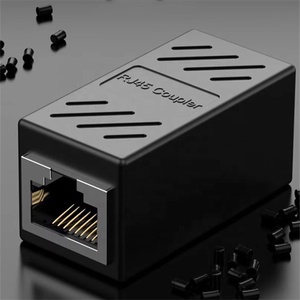 RJ45 Ethernet Network Cable <strong>Adapter</strong> Ethernet Shield Extender Gigabit network two-way connector Inline coupler - Product Image 4