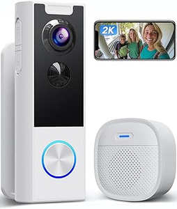 2K chuông cửa máy ảnh không dây 3MP thông minh máy ảnh cửa điện thoại Wifi IP65 PIR logo miễn phí video chuông cửa máy ảnh - Product Image 2