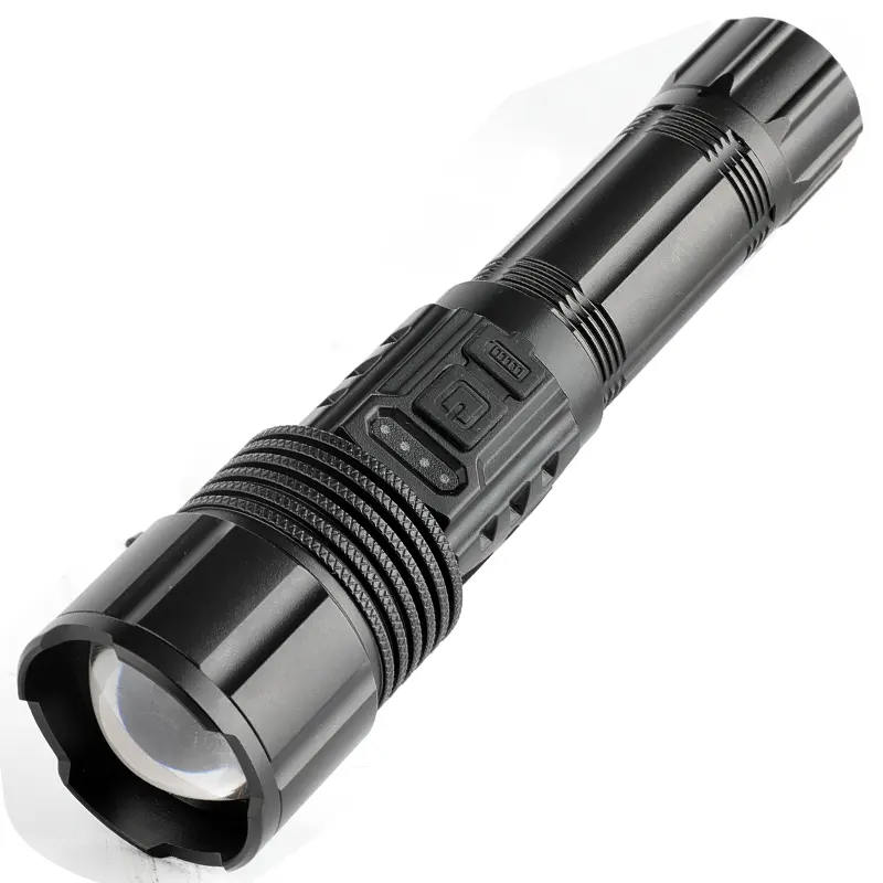 Hochleistungs-zoombare wiederauf ladbare Lithium batterie LED P50 Tragbare Taschenlampe Wasserdichte USB-Aufladung COB-Seite Starke Taschenlampe