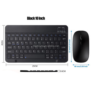 7inch 10in Ultra-Slim Blue-tooth <strong>Keyboard</strong> Portable Mini Wireless <strong>Keyboard</strong> Rechargeable for Tablet Smartphone <strong>Android</strong> Windows - Product Image 2
