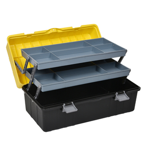 <strong>Tool</strong> <strong>Box</strong> G-216 16'' Plastic <strong>Tool</strong> <strong>Box</strong> Storage Organizer <strong>with</strong> Three-Layer <strong>with</strong> 12 Fixed Compartments - Product Image 6