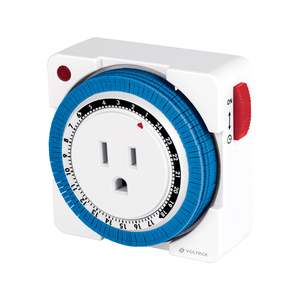 Volteck TEM-1M Mini Analog <strong>Timer</strong> <strong>1</strong> Event 15 <strong>min</strong> Intervals with 20A/30A Max. Current and 220V Max. Voltage - Product Image 2
