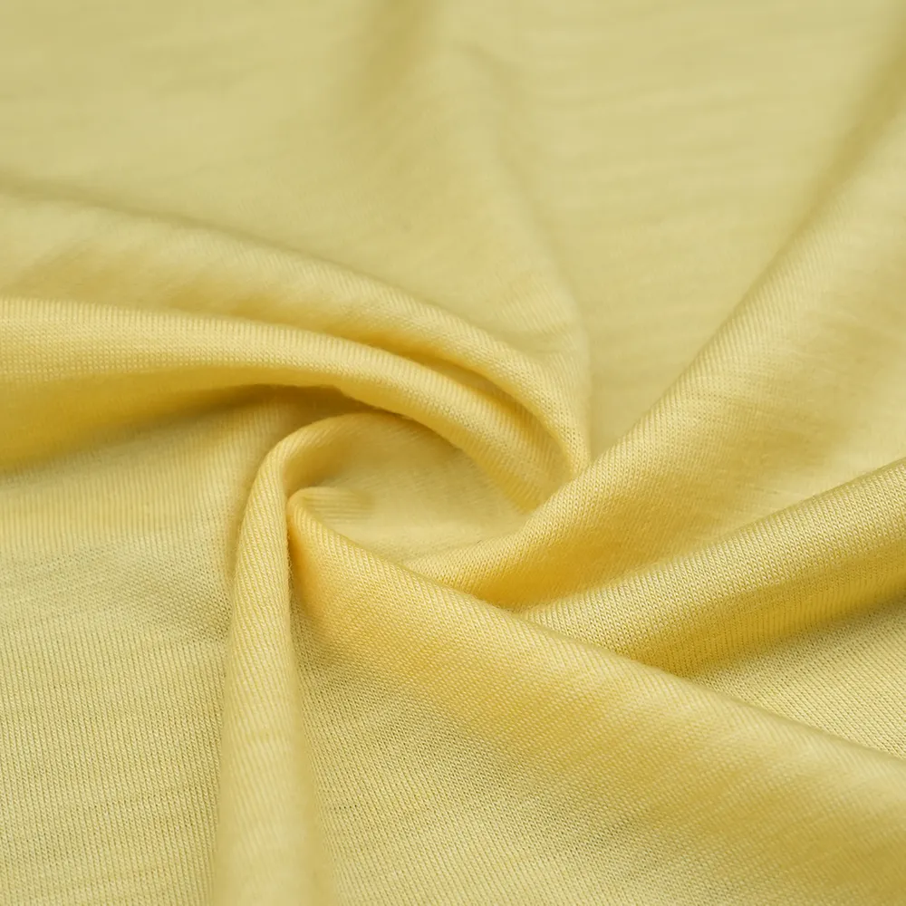 Camiseta de lana merina 100%, tejido de punto liso para camisa Polo de capa interior, excelente