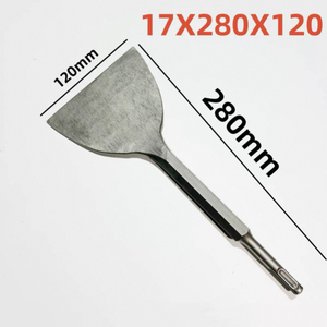 20-120毫米SDS PLUS瓷砖凿子，带加宽平角和钢手柄，用于地砖拆卸75毫米 - Product Image 6