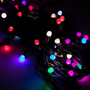 50เมตรต่อม้วนไฟ LED 240ดวง EU Plug 220V ไฟสายแบบลูกบอลฝ้า8โหมดสีขาวอบอุ่นไฟ LED ประดับต้นคริสต์มาส - Product Image 4