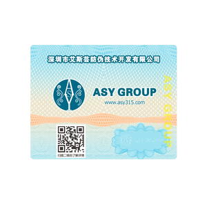 Customized Anti-counterfeiting Security Sticker with UV Fibers Paper Anti-Fake Security Adhesive Sticker - Product Image 5