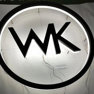 Promotion auf Outdoor Wand montage 3D Back Luminous Logo Alle Arten von Schriftarten mit Fernbedienung für die Dekoration - Product Image 5