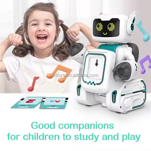 LKおもちゃ新着教育用認知カードパズルロボット60フラッシュカード120内容ダンスプログラム音楽付きロボットおもちゃ - Product Image 4