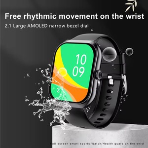 J126 2.1 pollici schermo sonno monitoraggio Encoder rettangolo salute Amoled Smart Watch J126 Smartwatch impermeabile - Product Image 5