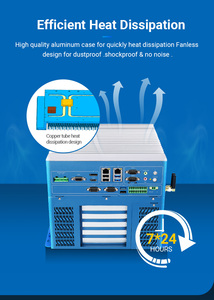 Dual LAN RS232 Fanless Embedded Industrial Desktop PC Mini PC ampia tensione di ingresso (9-36VDC) 4KV protezione contro le sovratensioni per Linux Unix - Product Image 4