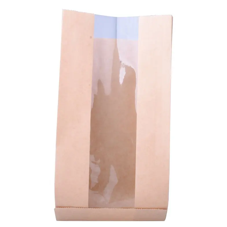 Emballage alimentaire bon marché personnalisé en gros sac à pain en papier kraft brun accepte les sacs en papier alimentaire sulfurisé