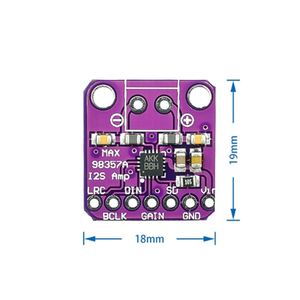 モジュールMAX98357 I2S 3WクラスDアンプブレイクアウトインターフェイスDACデコーダーモジュールオーディオボードESP32 Raspberry Pi用 - Product Image 2