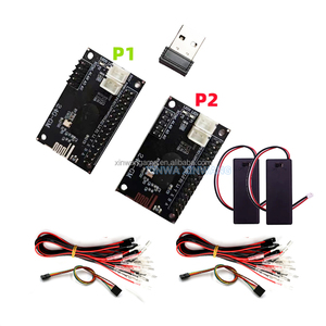 2.4G Wireless Arcade Stick Controller USB scheda Encoder Chip fai da te PC Mame TV Box doppio giocatore Joystick spintore moneta inglese - Product Image 1