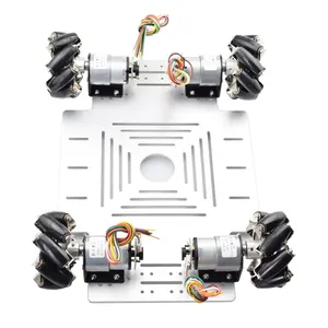 40KG Big Load 4WD Ganzmetall Mecanum Rad Roboter Auto Chassis Kit Plattform mit DC 12V Encoder Motor für Arduino DIY Projekt
