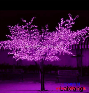 ไฟต้นซากุระ LED สำหรับตกแต่งวันหยุด IP67กันน้ำได้ดอกไม้จำลองไฟต้นไม้ LED