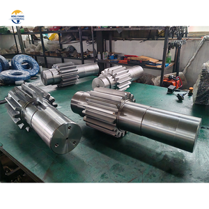 High Quality Large <strong>Module</strong> Long Forging Steel Spur Transmission Gear Shaft <strong>Input</strong> <strong>Output</strong> Drive Spline Heavy Machinery Shaft - Product Image 1