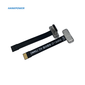 คลิปหลังบางพิเศษ USB C ถึง10Pin สาย FPV สำหรับเสียงและค่าใช้จ่าย USB Type C ถึง10 Pin FPC สายแบน - Product Image 2