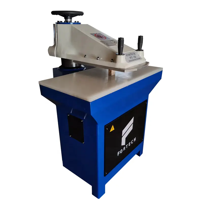 Customized brand logo Hydraulic Swing Arm Punching Machine for leather shoes