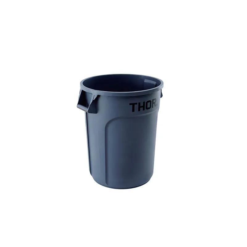 2023 outdoor commercial products brute Heavy-Duty plastic trash can, round trash/garbage can with venting channels