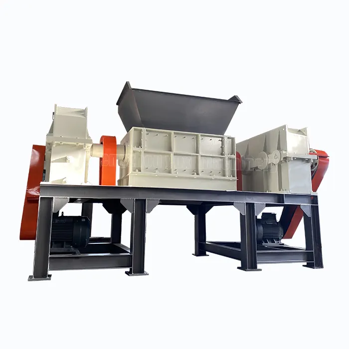 Slow speed fish nets scrap shredder machine dual shaft refuse derived fuel RDF Shredder