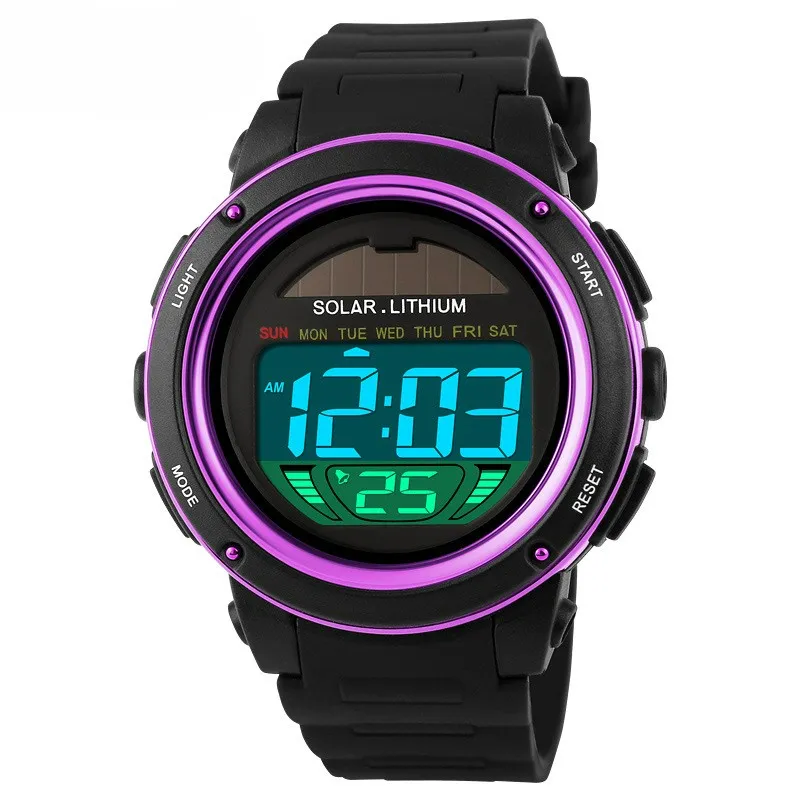 Skmei all'ingrosso vendita calda studente moda orologio orologio solare impermeabile orologio elettronico sportivo multifunzione luminoso da uomo