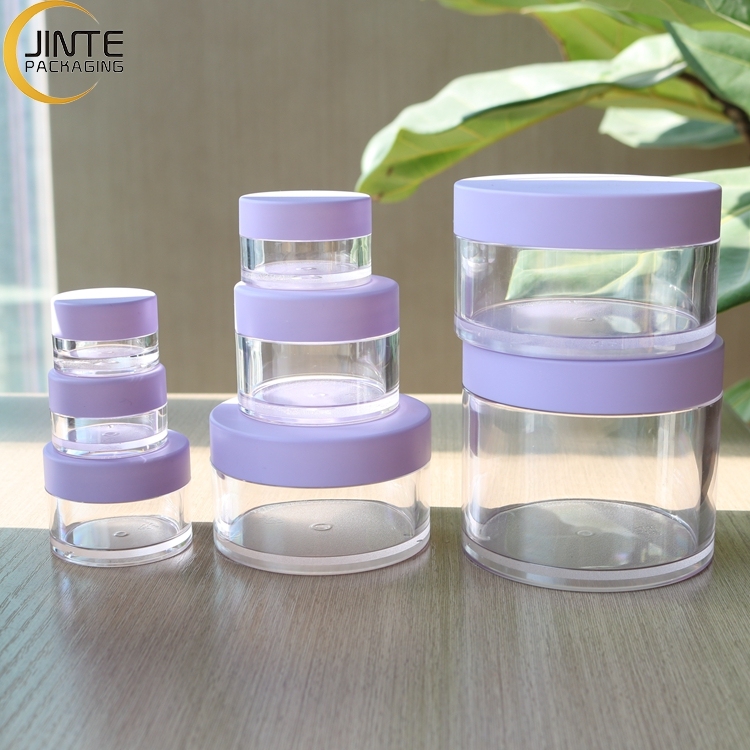clear body with purple lids