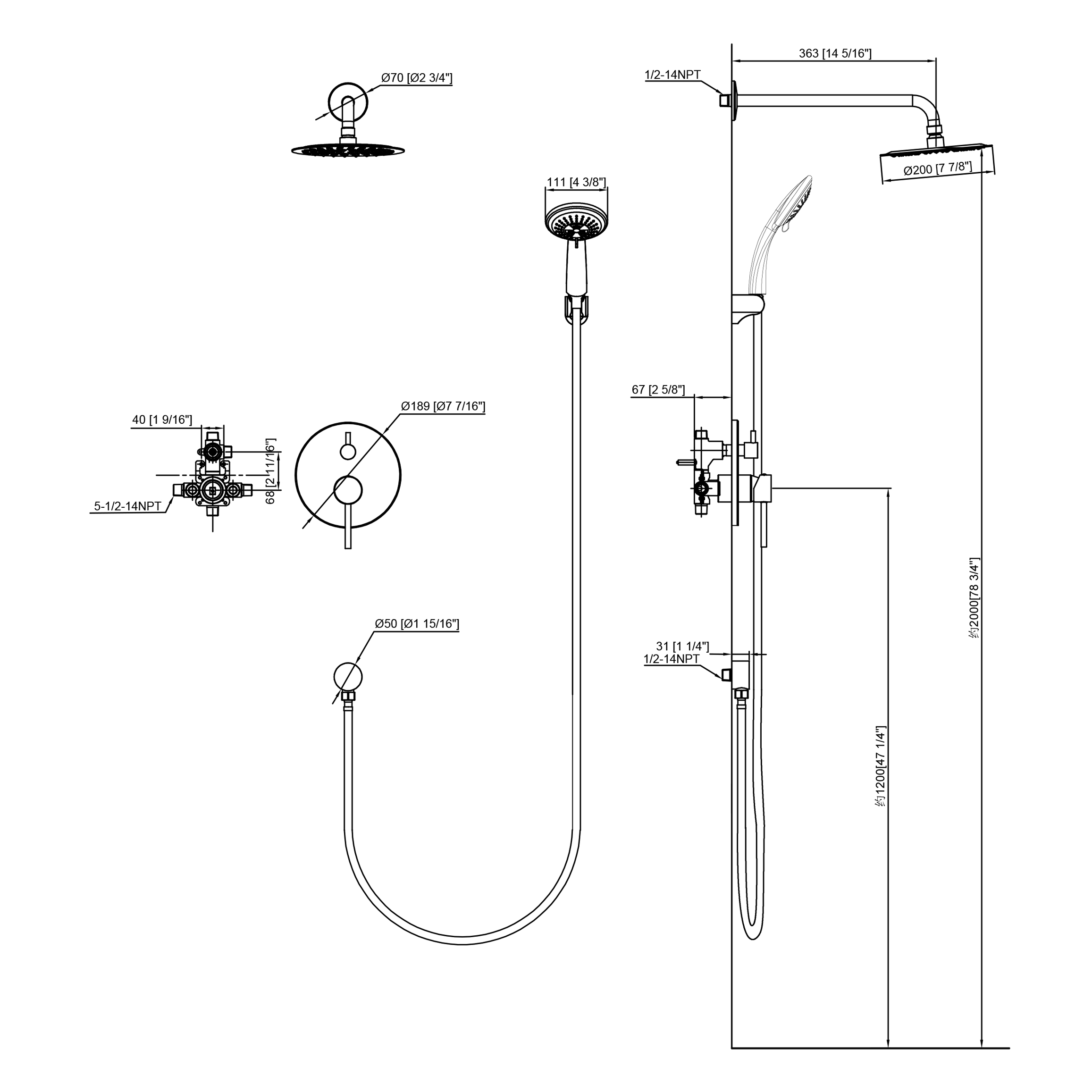 cUPC Wall Mount Rainfall Shower Faucet Set Wall Mounted Chrome Bathroom Waterfall System bathroom shower faucet 5 Hot Sale cUPC Wall Mount Rainfall Shower Faucet Set Wall Mounted Chrome Bathroom Waterfall System bathroom shower faucet