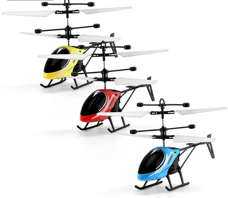 Avión de juguete volador a control remoto con luz de color modelo de helicóptero RC mini barato éxito de ventas