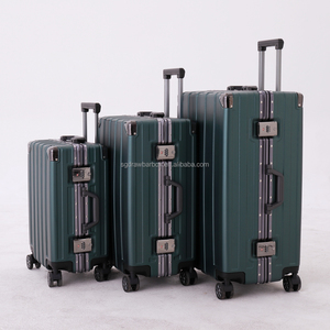 Oem Logo Bagage Reistassen Boarding Case Groothandel Trolley Case Universele Wielreis Aluminium Frame Vrouwelijke Koffer Set - Product Image 1