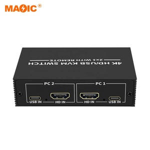 New Model 4K <strong>Kvm</strong> <strong>Switch</strong> 2x1 hdmi <strong>Kvm</strong> Switcher Usb <strong>Kvm</strong> <strong>Switch</strong> With Remote for TV PC
