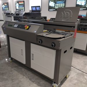 Macchina per rilegare la colla perfetta automatica con colla laterale con schermo base C20 anteriore da 4.3 pollici