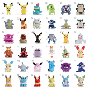 140 stilleri yüksek kalite 8 inç sevimli karikatür Pokemoned peluş oyuncak Pikachu bultle Bulbasaur bebekler için peluş doldurulmuş oyuncaklar