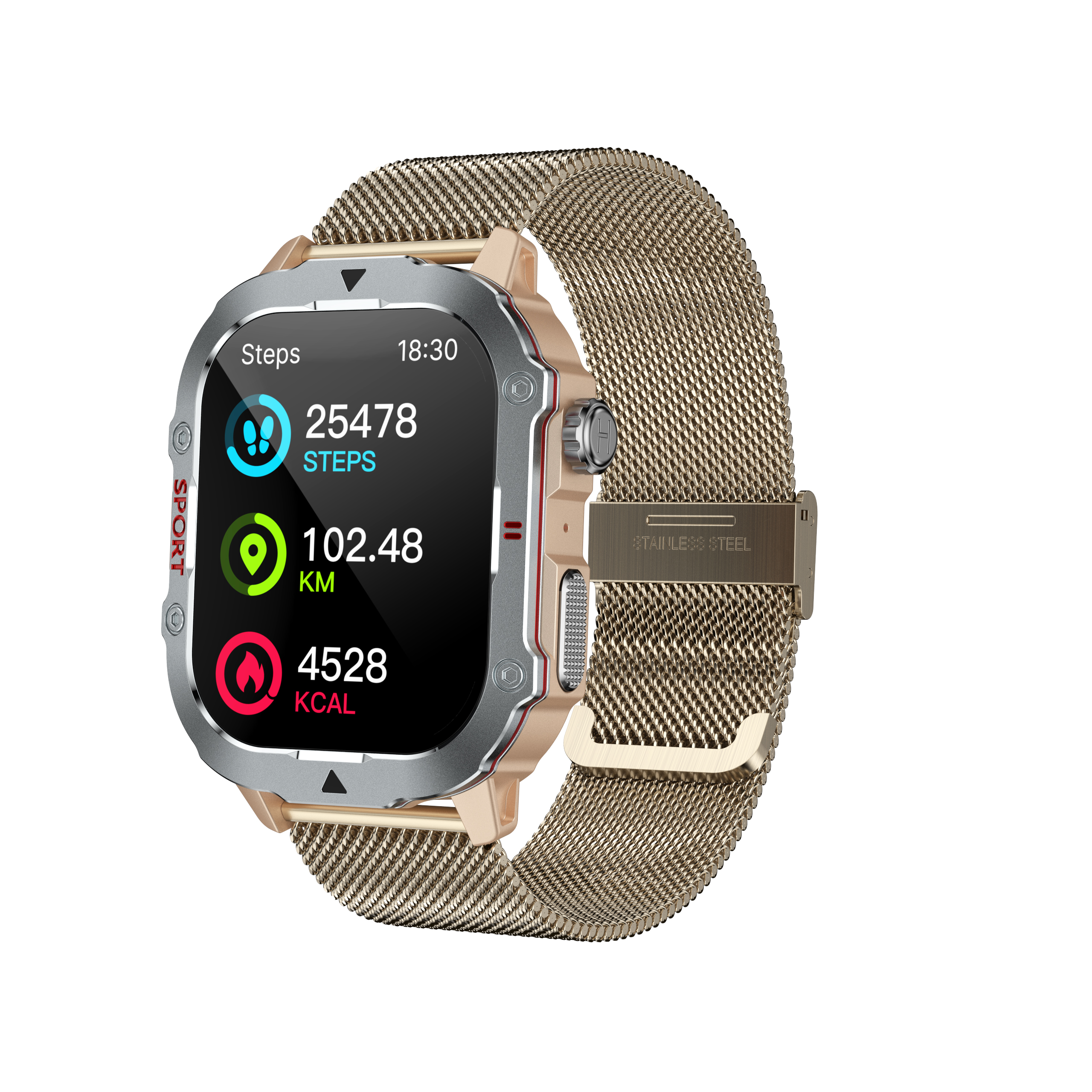 Gold Steel strap