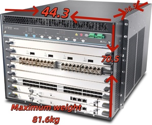 100% Original Juniper Networks MX480 Enrutador de alimentación de CA con PoE Apilable SNMP QoS Funciones Juniper Networks