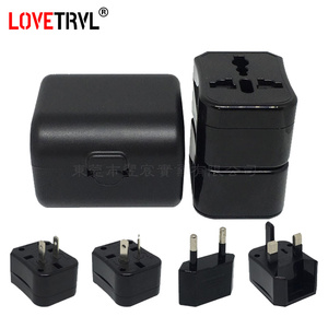 3 en 1 Conversión de viaje global Adaptador de enchufe de alimentación universal AU/EU/UK/US a adaptador de enchufe eléctrico de la UE - Product Image 6