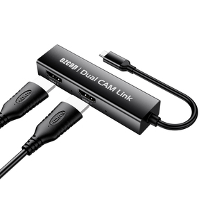 Ezcap314 <strong>Dual</strong> CAM Link 2 Channels <strong>HDMI</strong> Video Capture <strong>HDMI</strong> to Type-C Video Capture UVC