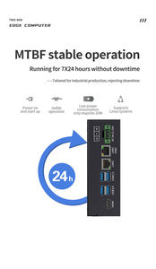 4G 128G Edge computer <strong>Embedded</strong> Industrial PC NVIDIA Jetson TX2 Artificial Intelligence AI Computer - Product Image 2