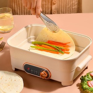 Pentola elettrica multifunzione con pentola a cottura a temperatura regolabile antiaderente di grande capacità - Product Image 3