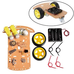 2WD intelligent robot car tracking car chassis kit con TT motor battery box car kit uso per Arduino fai da te - Product Image 1