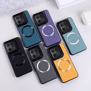 ฝาครอบแม่เหล็ก PU ลายผ้าหรูหราสำหรับ Motorola EDGE 50 ultra/40 50 NEO pro/ 50 FUSION EDGE + เคสชาร์จแบบไร้สาย - Product Image 1
