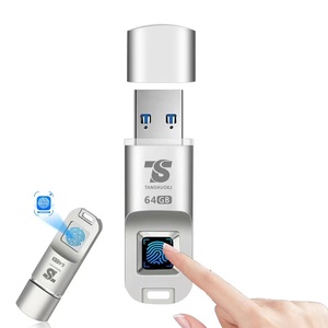 Chiavetta USB di tendenza con password di impronte digitali chiavetta usb 64GB USB3.0 chiavetta USB crittografata chiavetta USB - Product Image 1