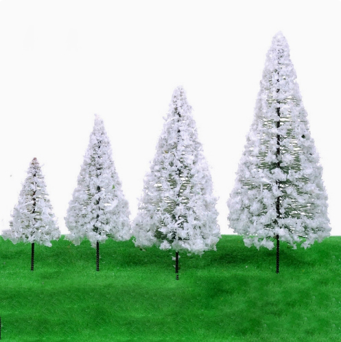 Haute 8cm fil blanc arbre de noël 1pcs